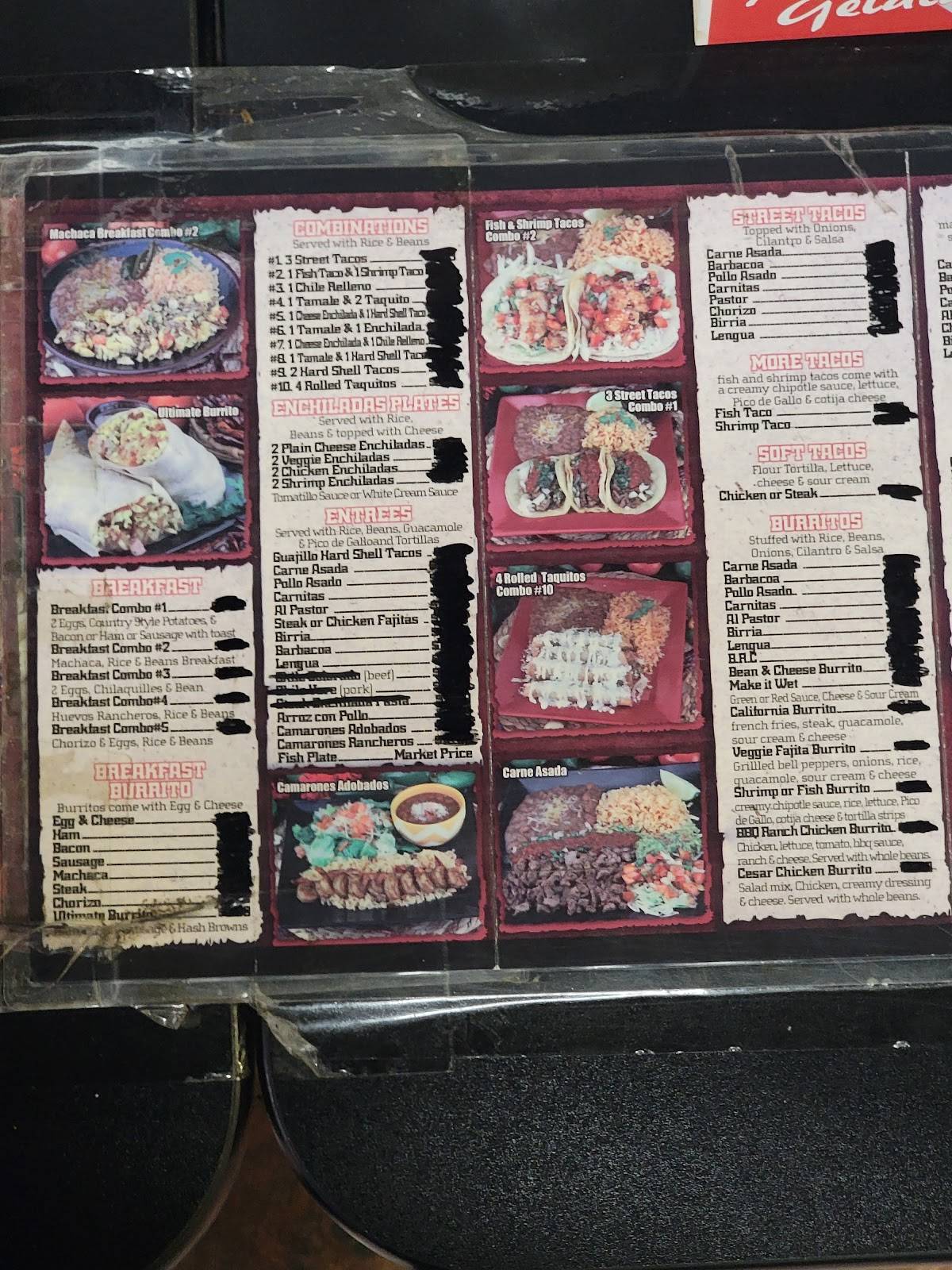 Menu at Rudy's Mexican Grill restaurant, Garden Grove