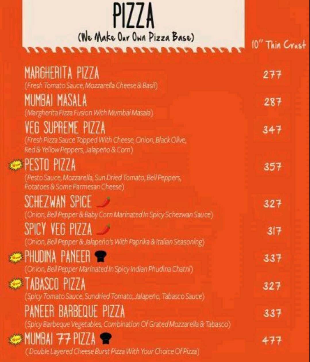 South Se menu