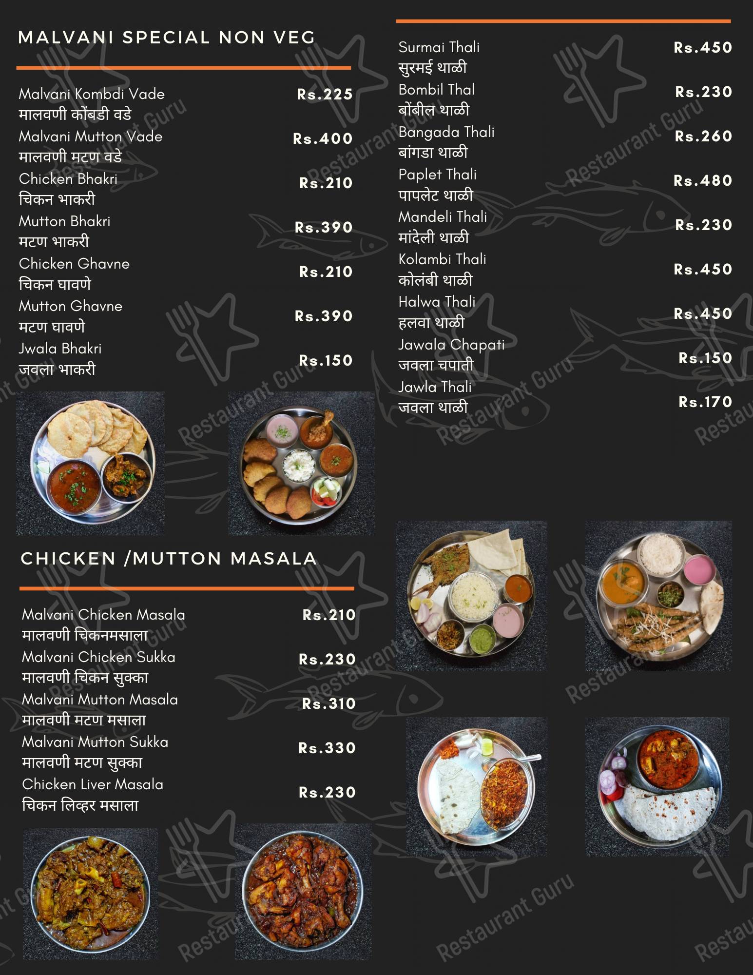 Swami Krupa Hotel Mamacha Wada menu