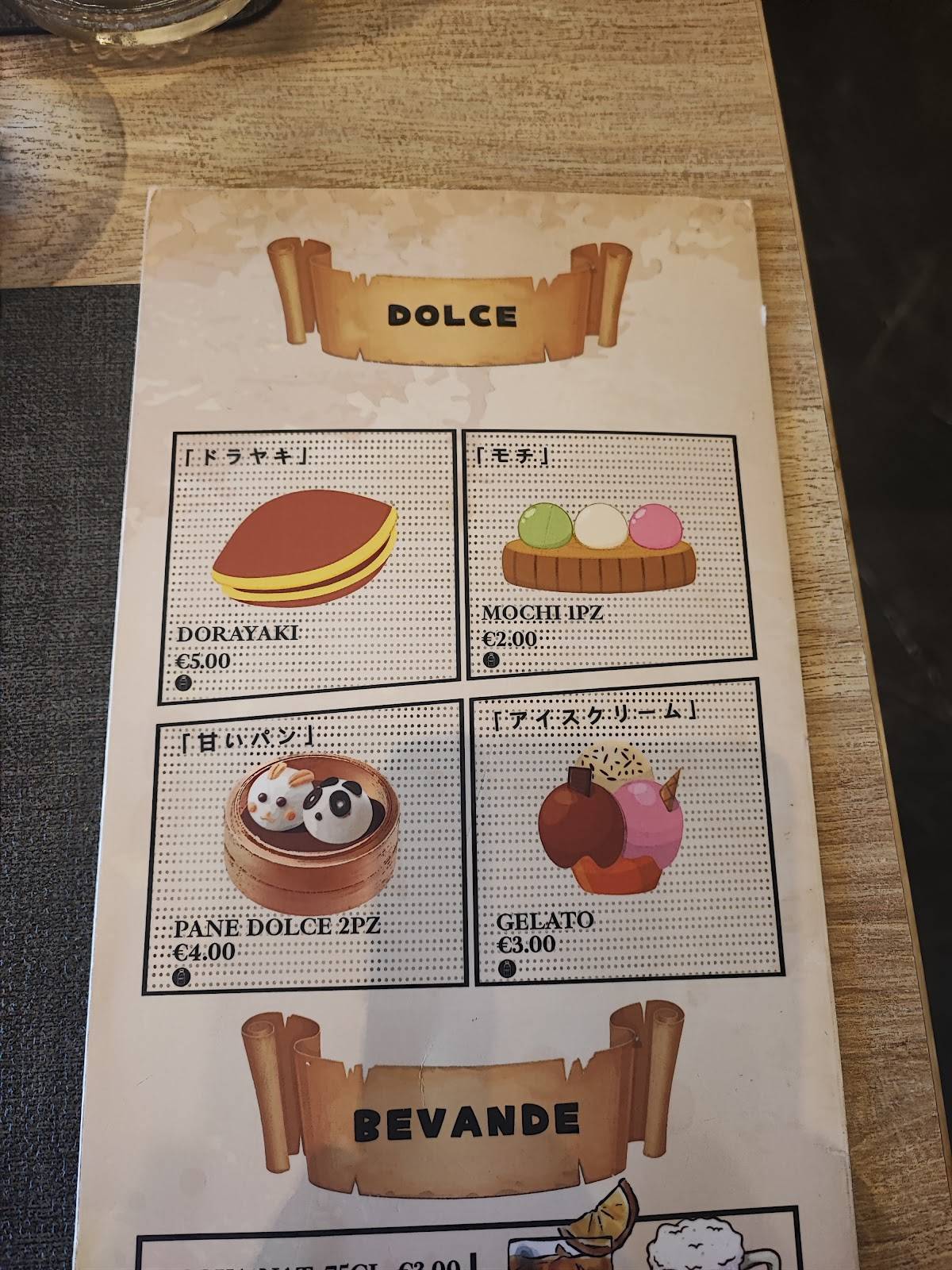 Menu di TOKII RAMEN 