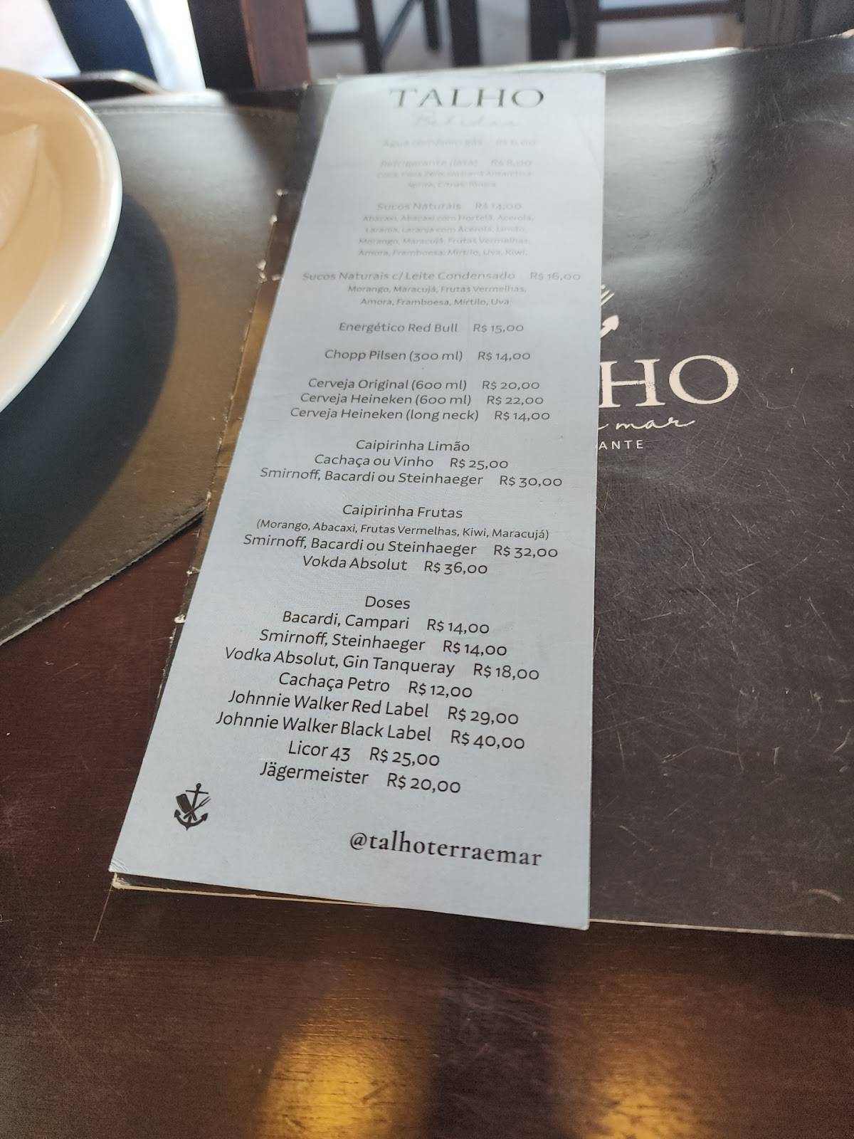 Talho Terra e Mar Restaurante em Penha cardápio