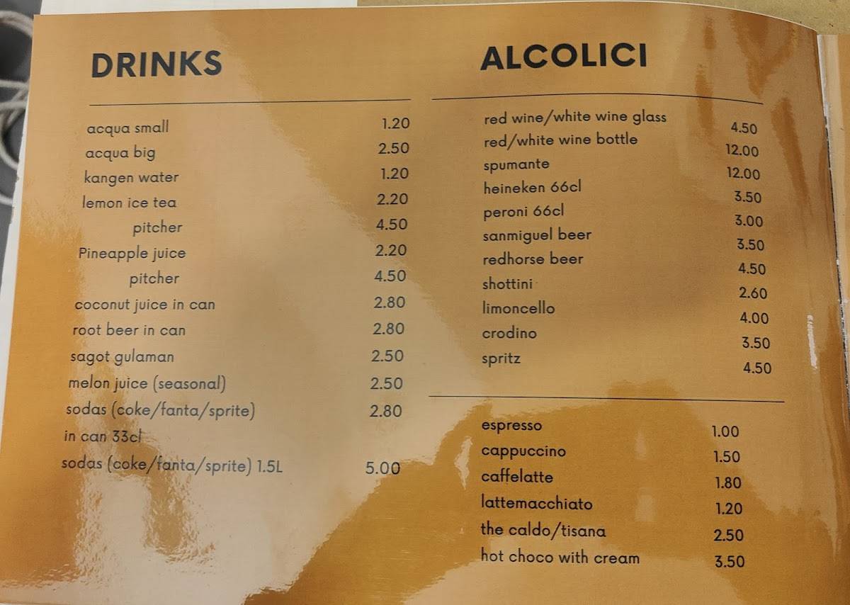 Menu di Tali N Tiago 
