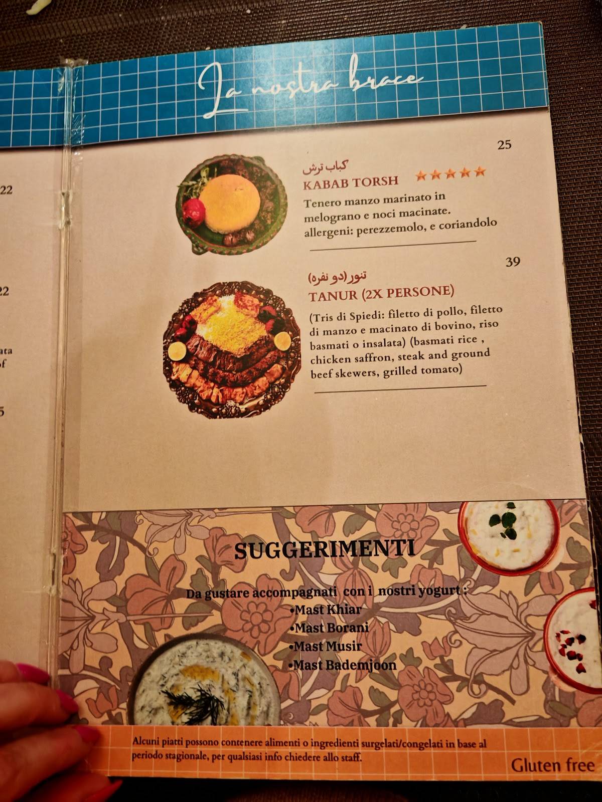 Menu di Tanur Cucina Persiana 