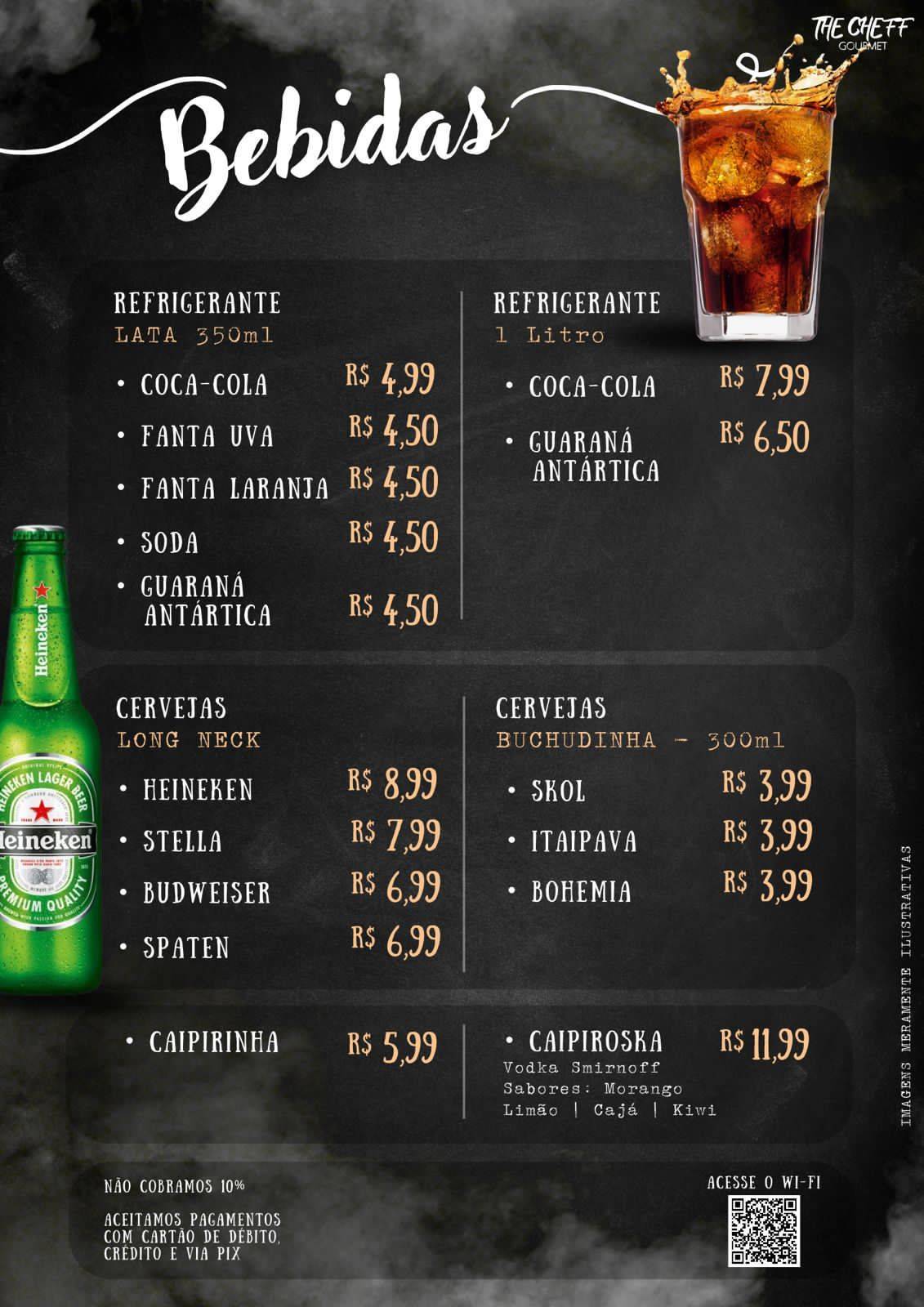 The Cheff Gourmet cardápio