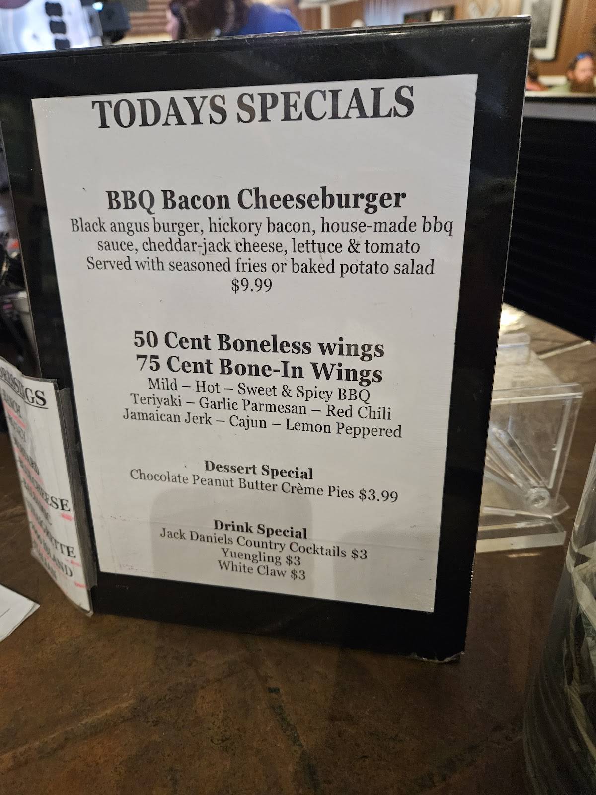 Menu at The Copper Grill restaurant, Copperhill
