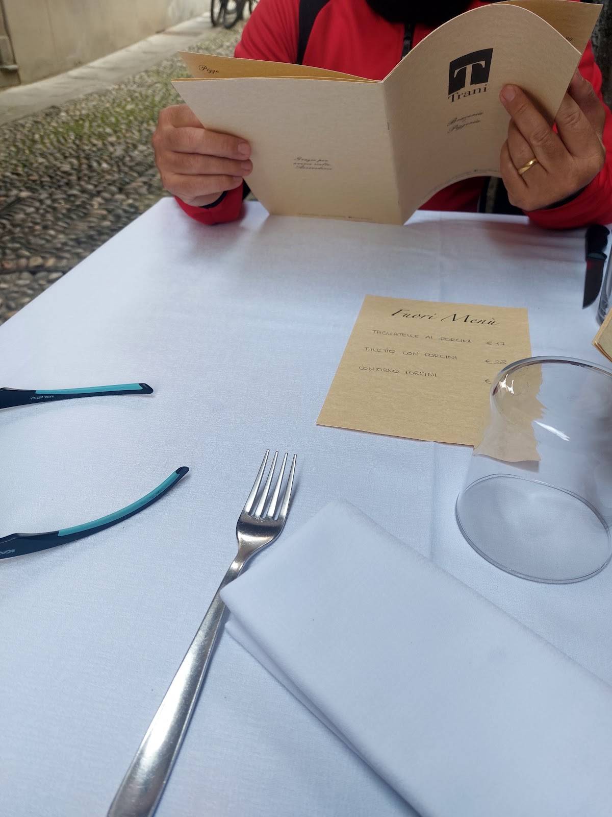 Menu di Trani Braceria Pizzeria 