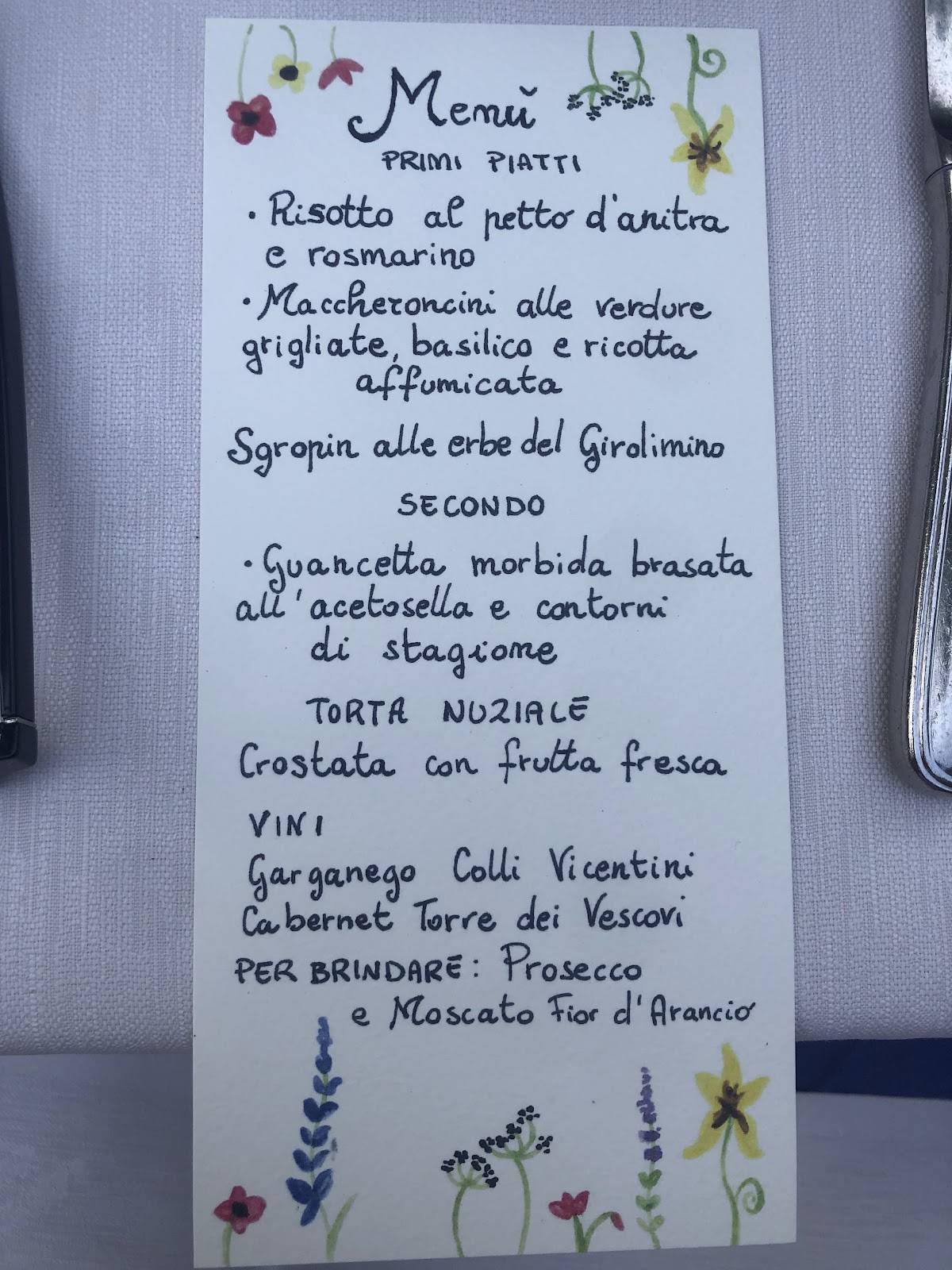 Menu di Trattoria Molin Vecio 