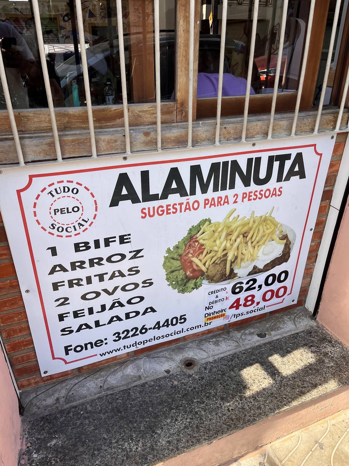 Tudo Pelo Social cardápio