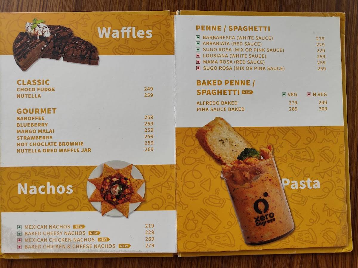 Cafe Gravity Goa menu