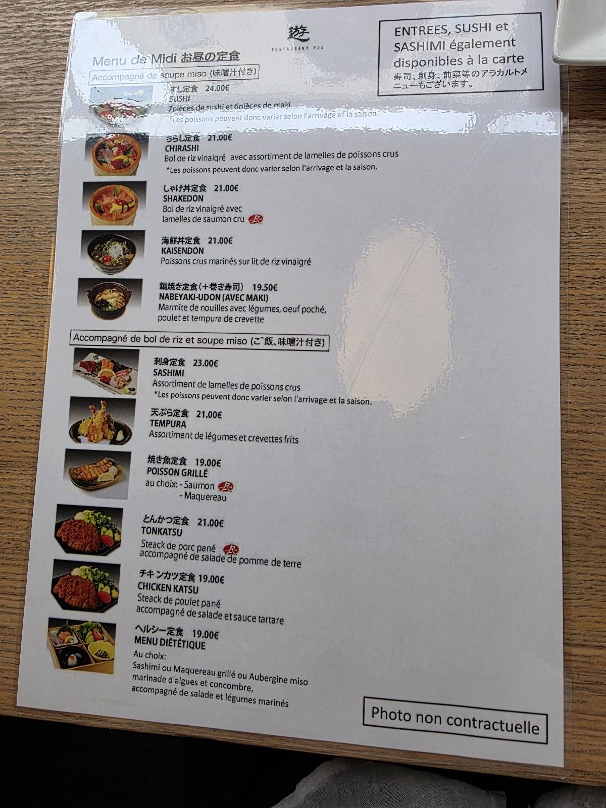 Menu de You