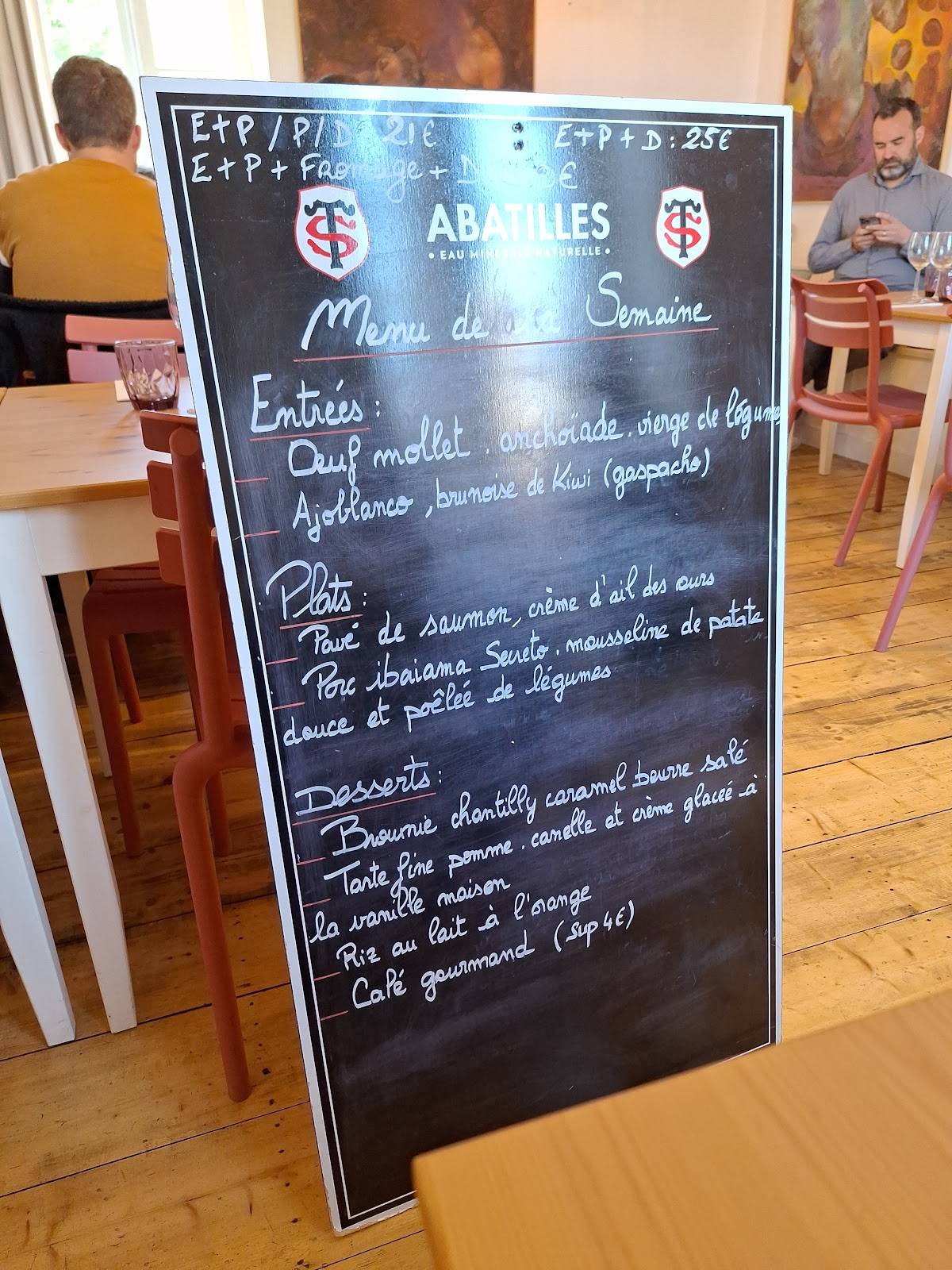 Menu de Restaurant l'Ecluse de Castanet