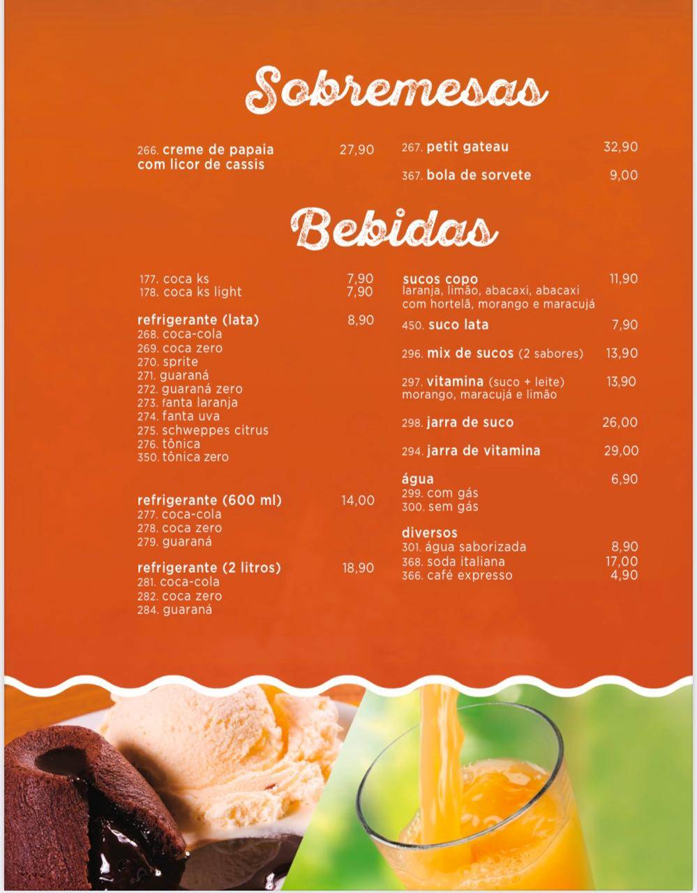 Restaurante Camarão Dourado Santa Felicidade cardápio