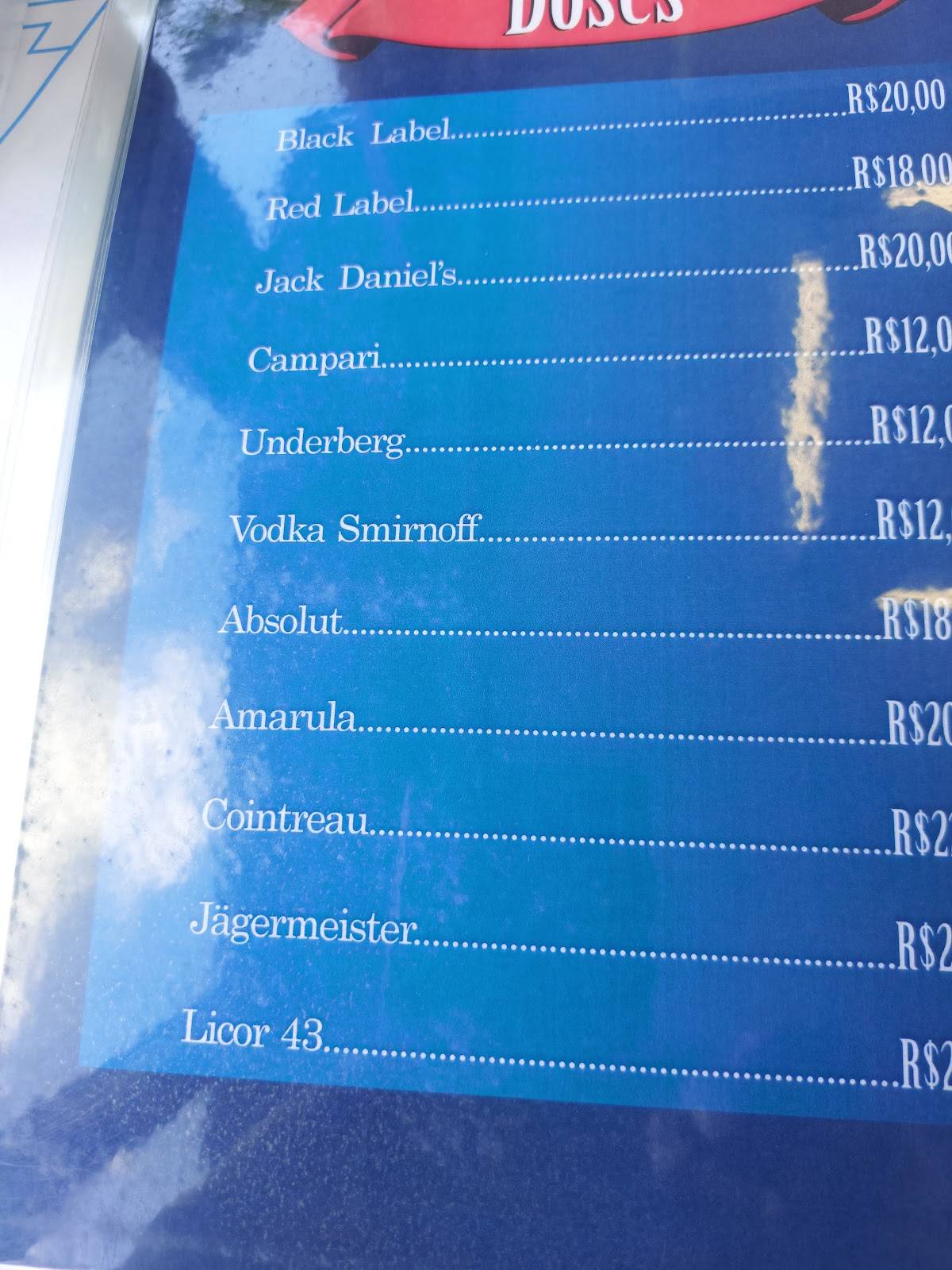 Restaurante Deca cardápio