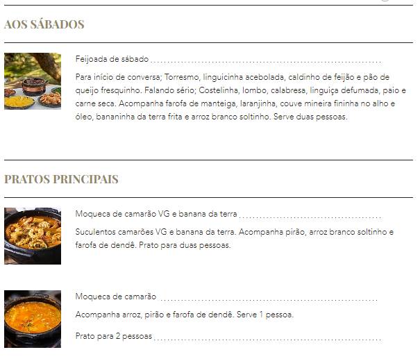 Restaurante Gisele Gastronomia Brasileira Peixes e Frutos do Mar Delivery cardápio