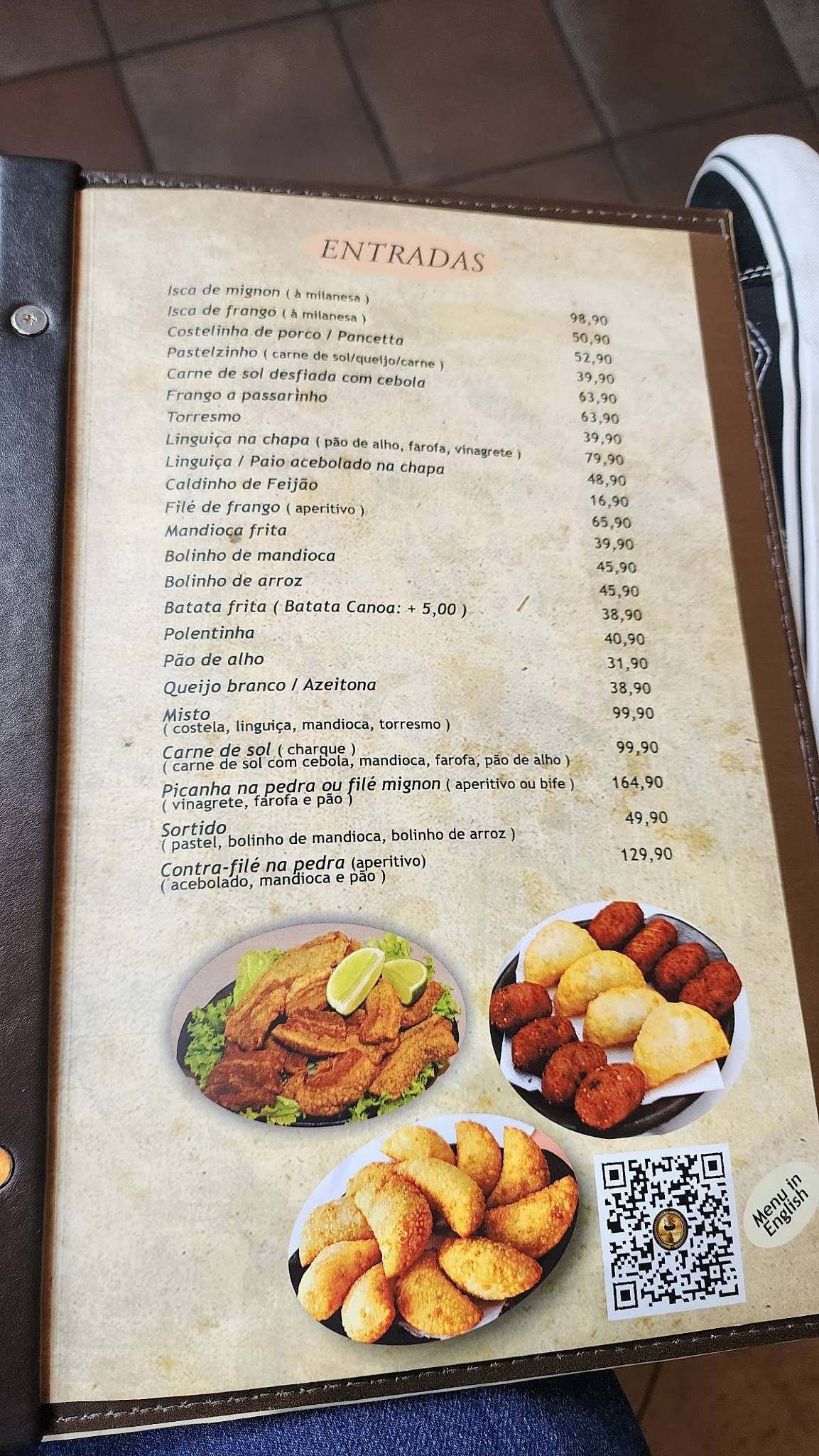 Graça Mineira cardápio