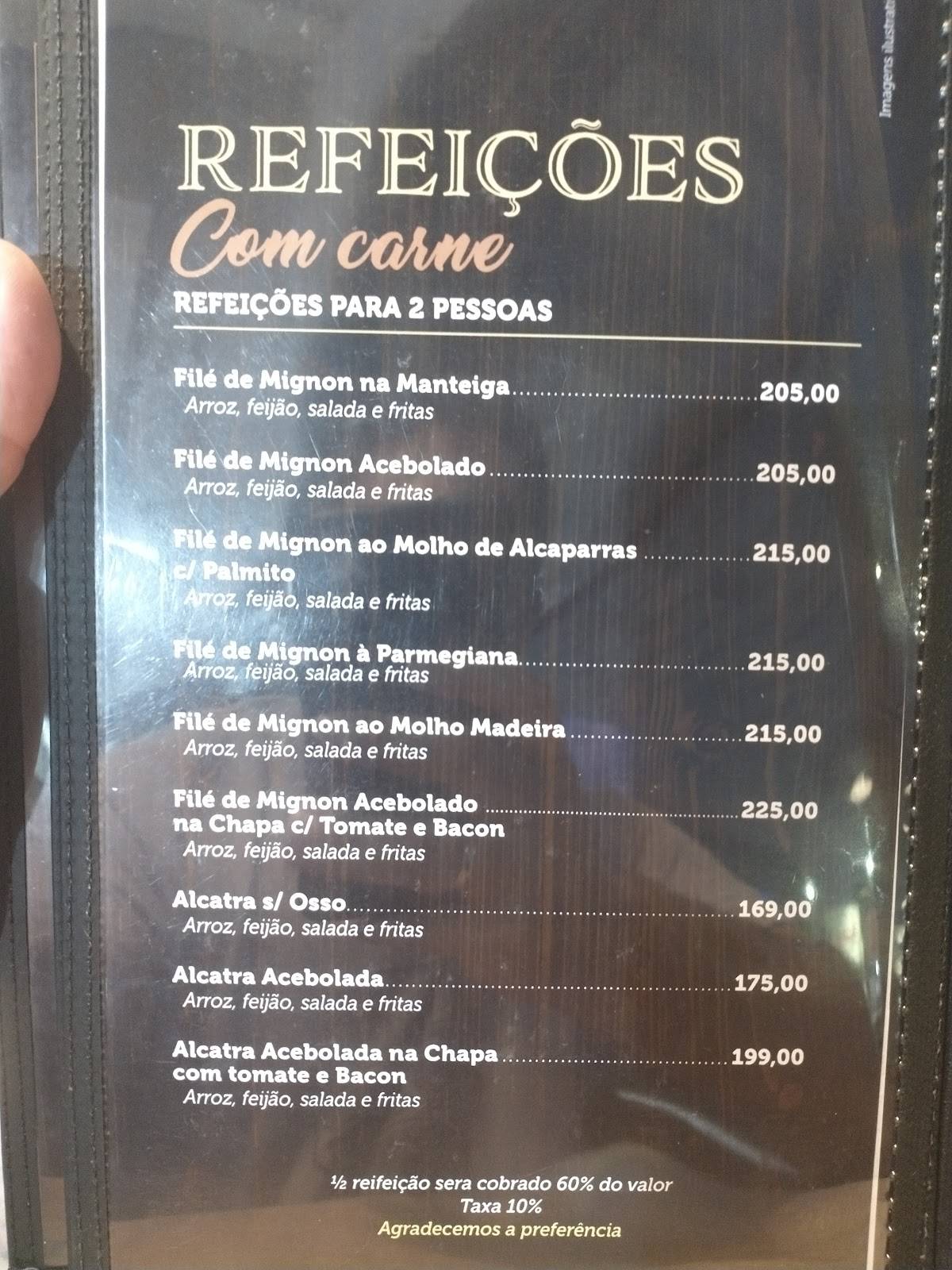 Restaurante Mariscão Matinhos cardápio