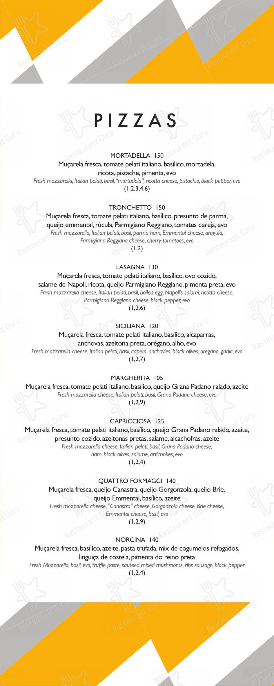 Menu bar para Restaurante Mee - (Copacabana Palace) restaurante