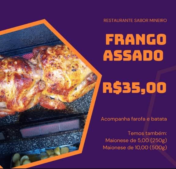 Restaurante Sabor Mineiro Cosmópolis cardápio