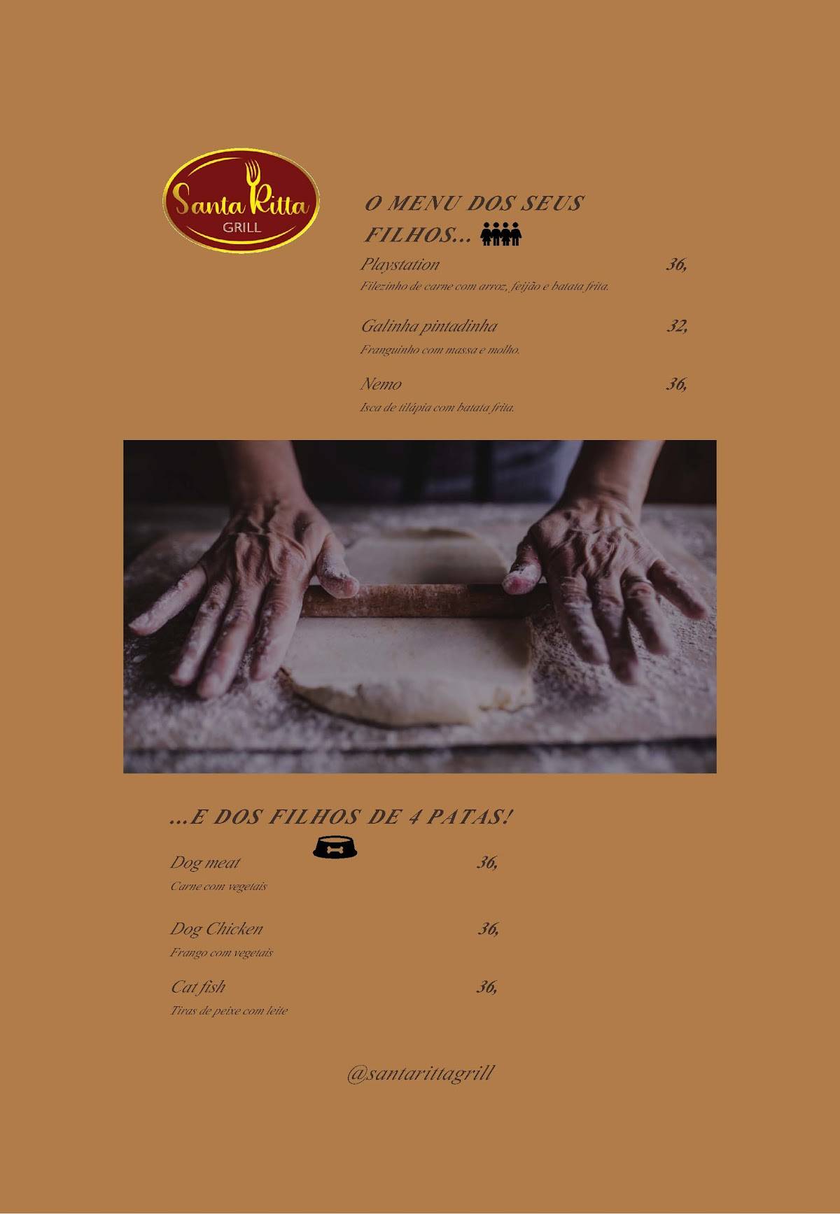 Restaurante Santa Ritta Grill cardápio