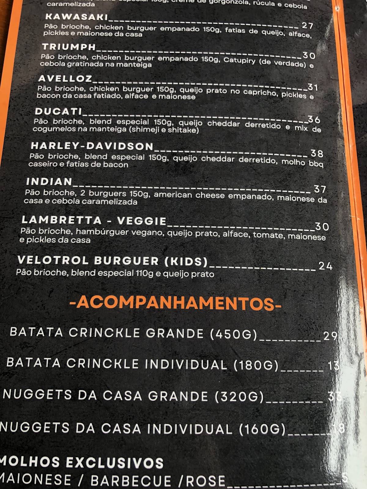 Restaurante Serra do Japi cardápio