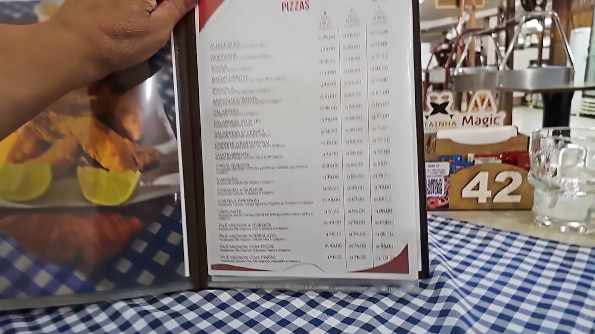 Restaurante Tainha cardápio
