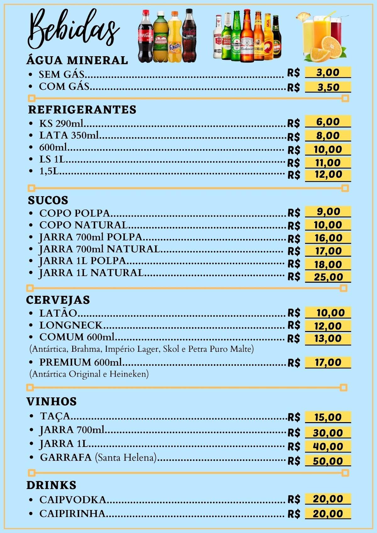 Restaurante do Português cardápio
