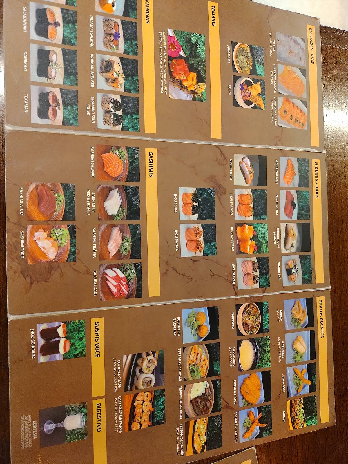Thikô Sushi cardápio