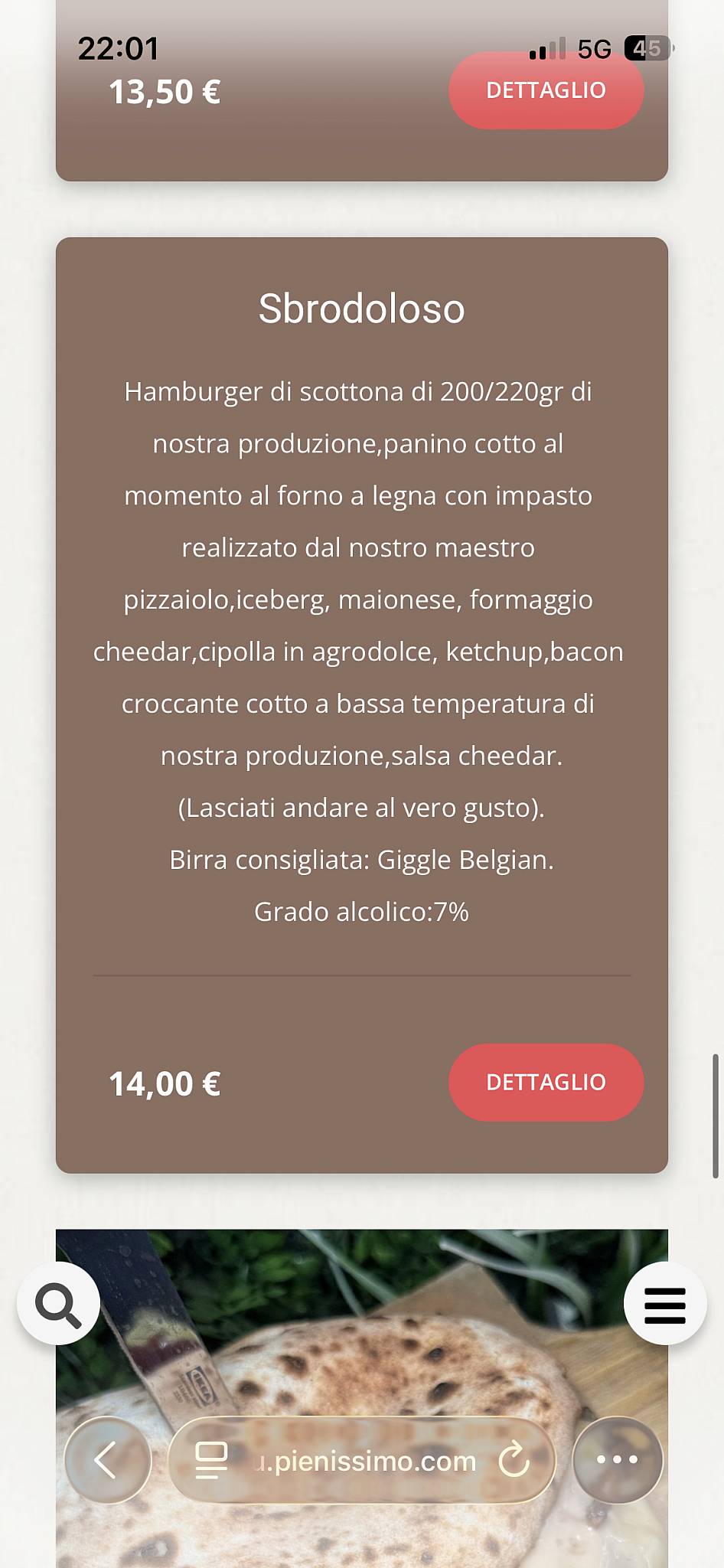 Menu di Rifugio Steakhouse 