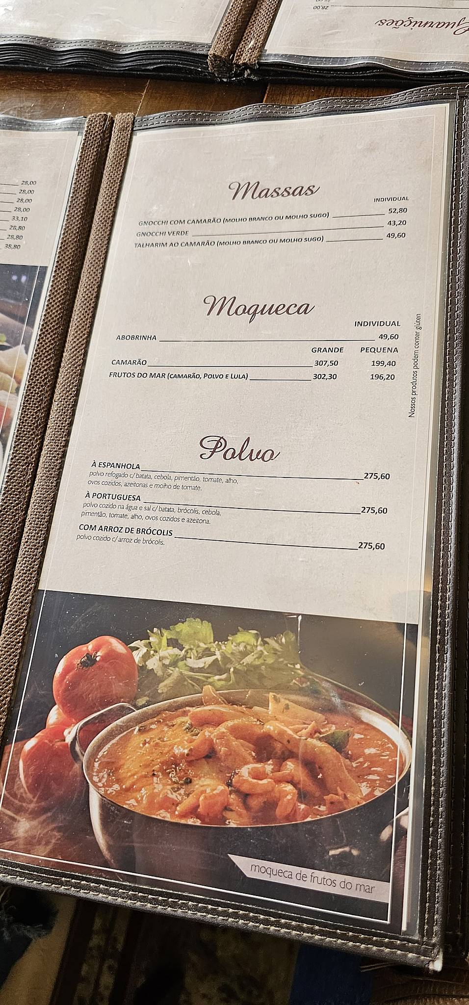 Restaurante Siri da Ilha cardápio