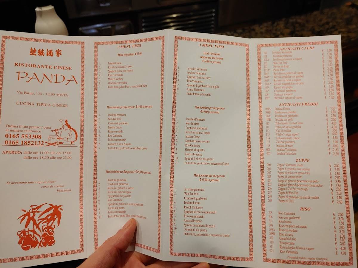 Menu di Ristorante Cinese Panda 