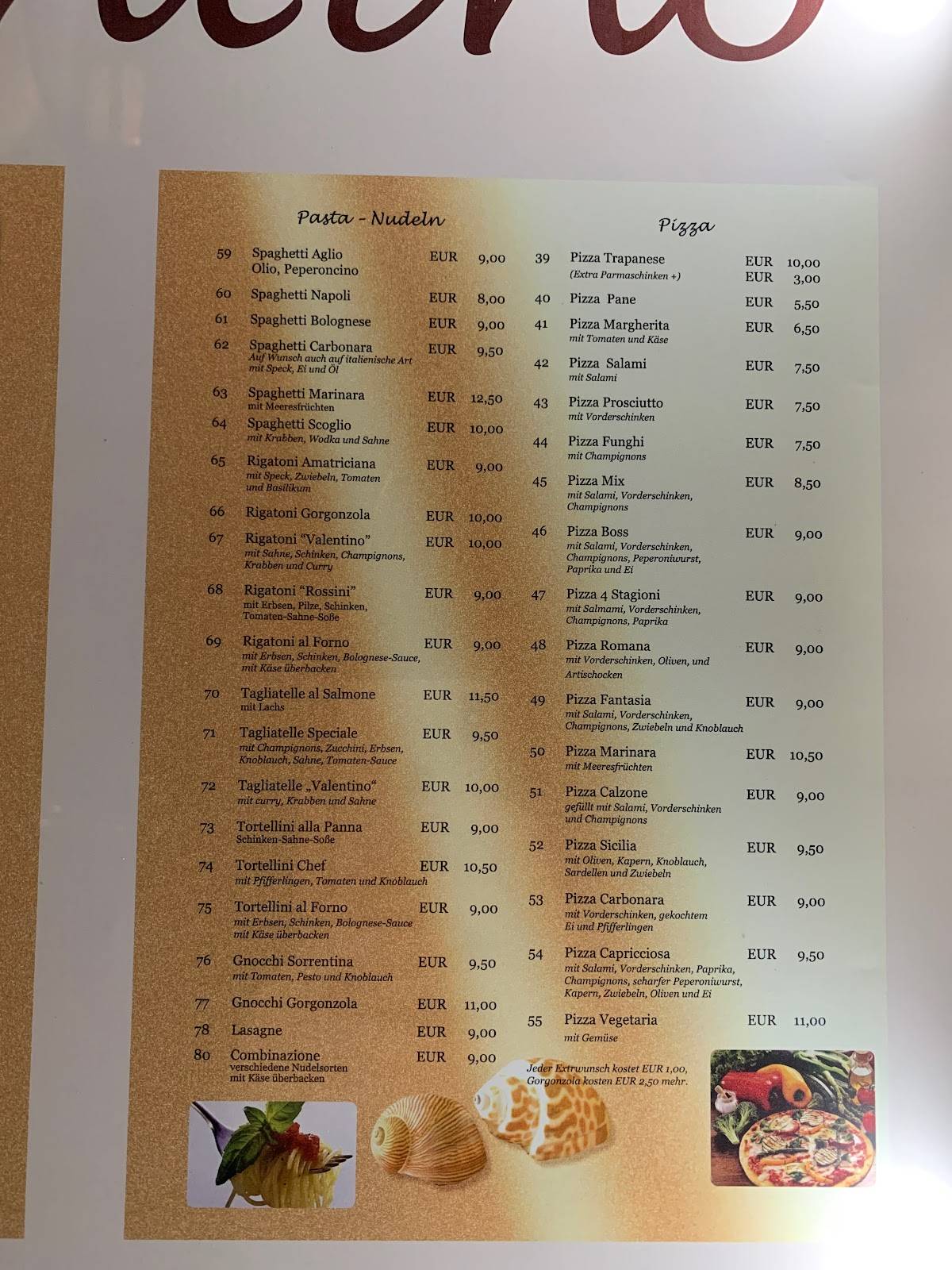 Ristorante Da Valentino Ludwigshafen Am Rhein Speisekarte von Ristorante Da Valentino pizza, Ludwigshafen am Rhein