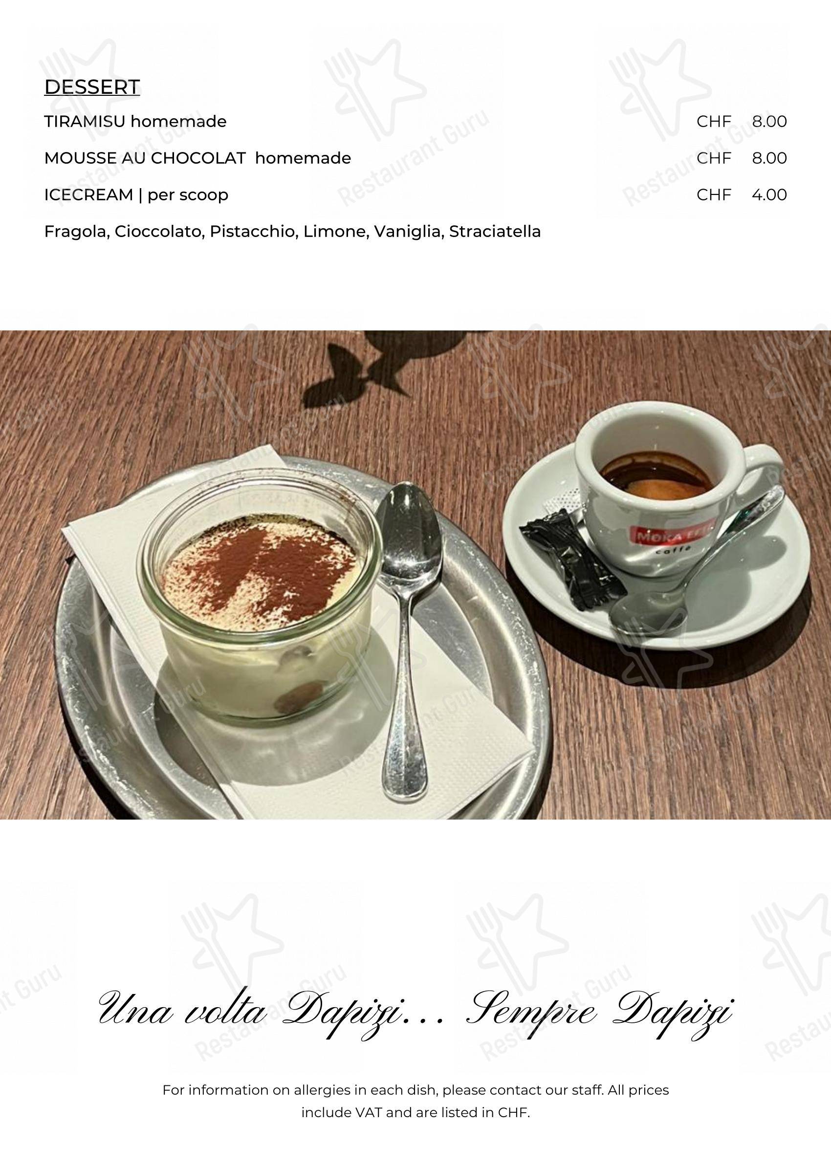 Menu per Ristorante DaPizi 2017 ristorante