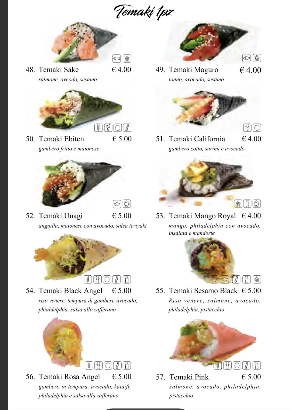 Menu di Ristorante Giapponese NOYI 