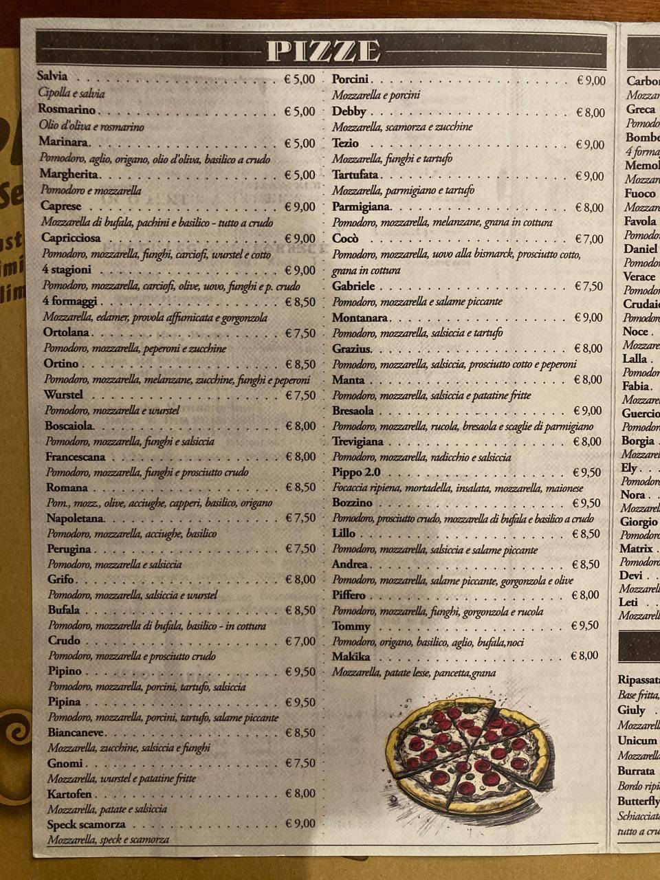 Menu di Ristorante Il Cucuzzaro 