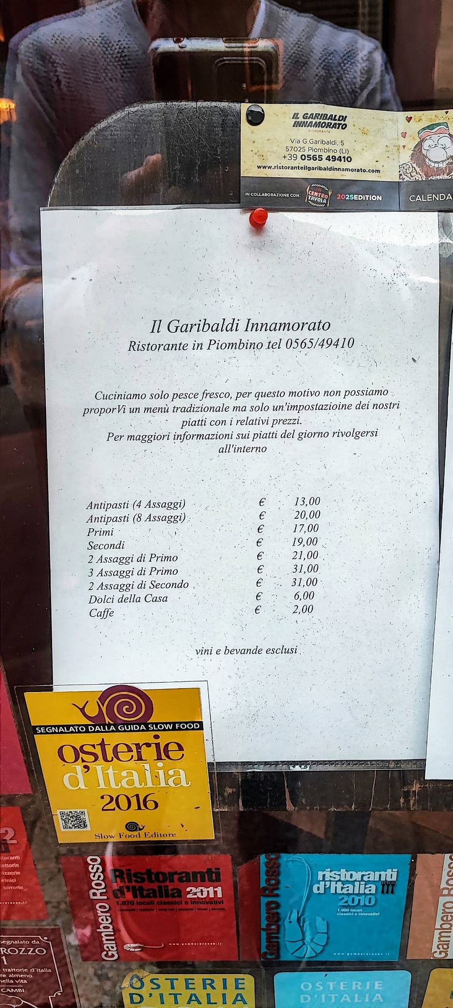 Menu di Ristorante Il Garibaldi Innamorato 