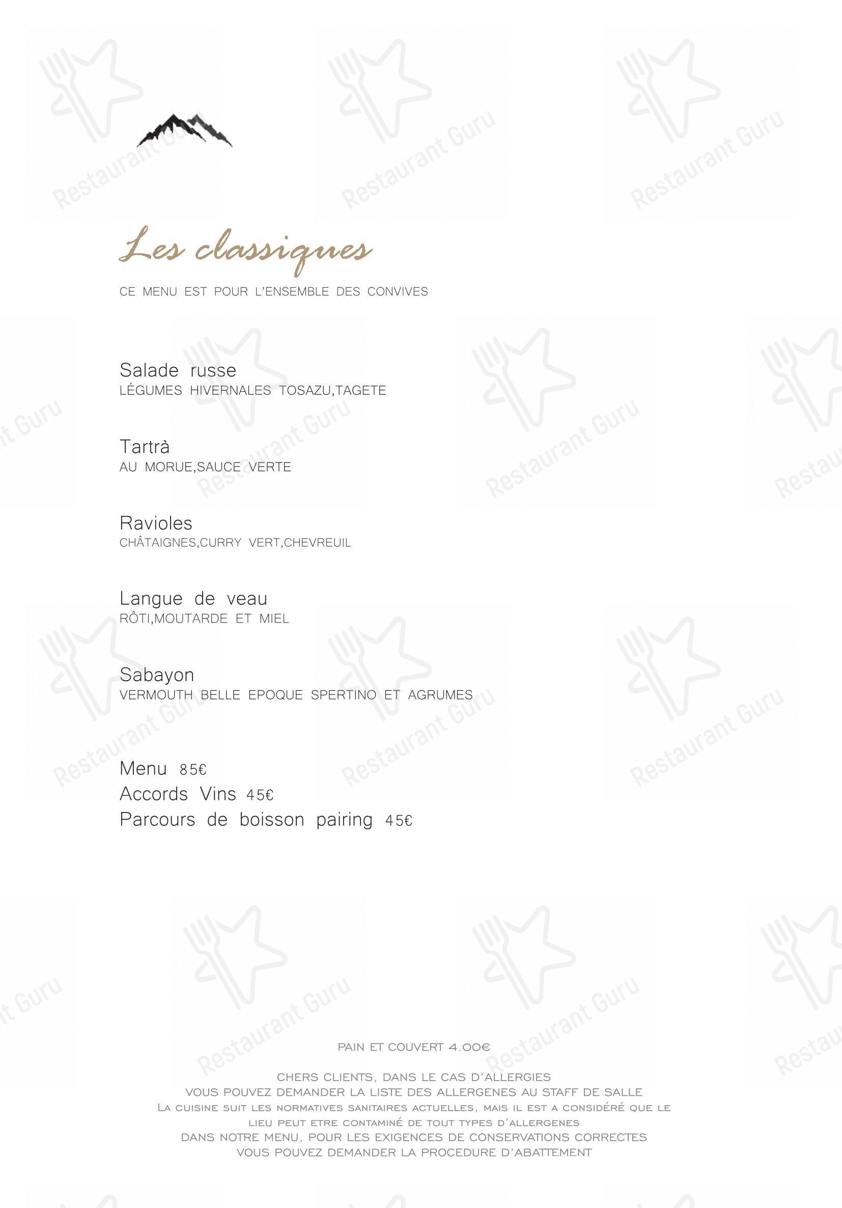 Menu di Ristorante Il Nazionale di Vernante - Menu