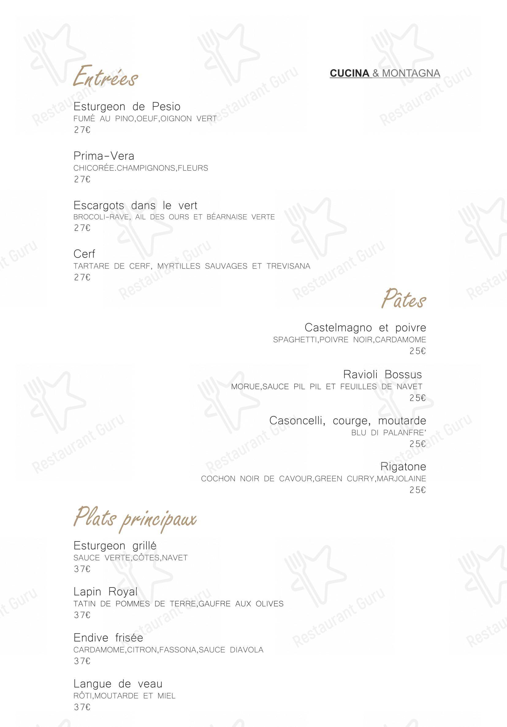Ristorante Il Nazionale di Vernante in Vernante - Menu