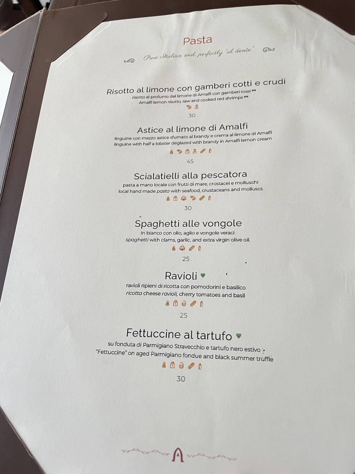 Menu di Ristorante L'Abside 