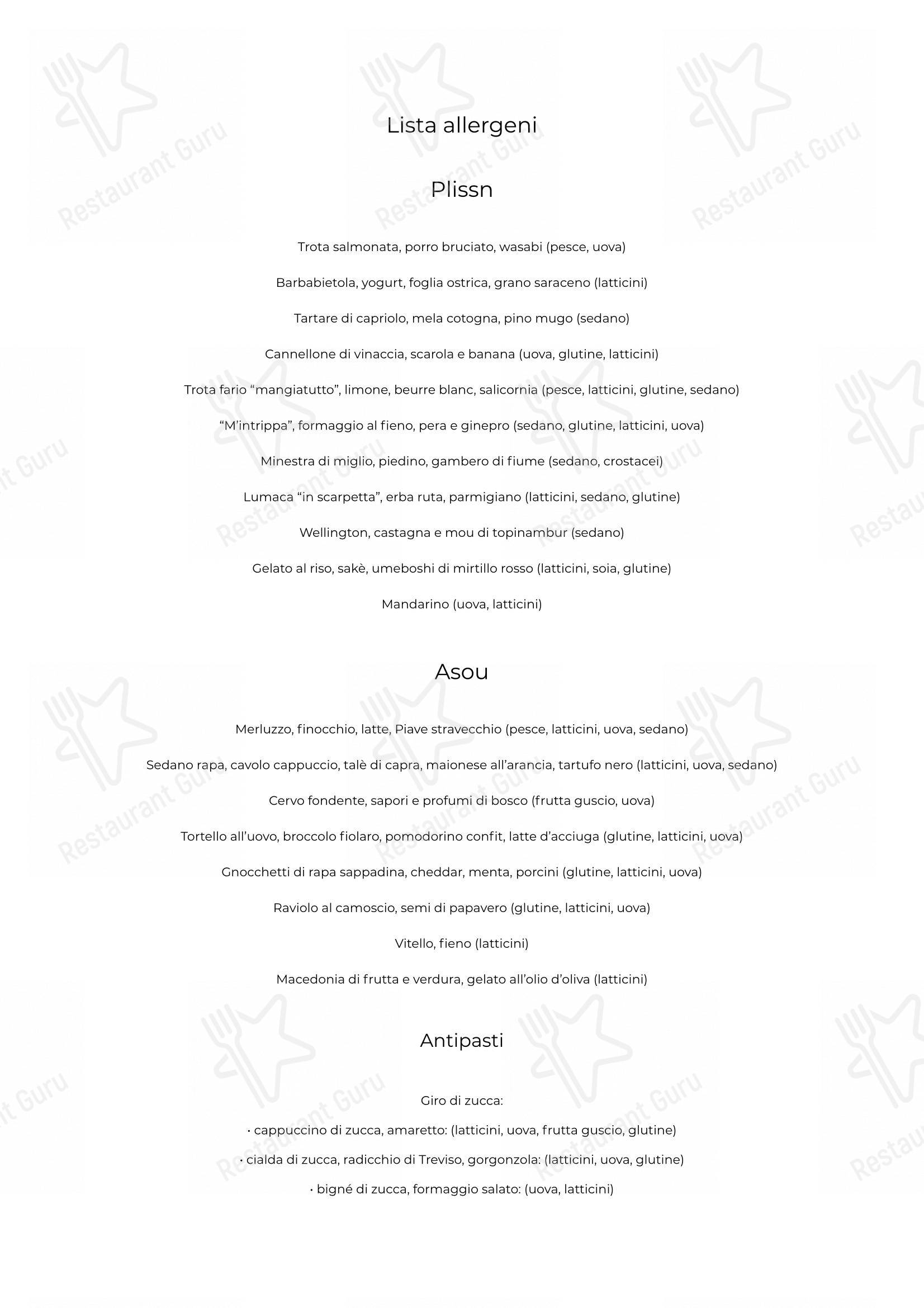 Menu per Ristorante Laite in Sappada