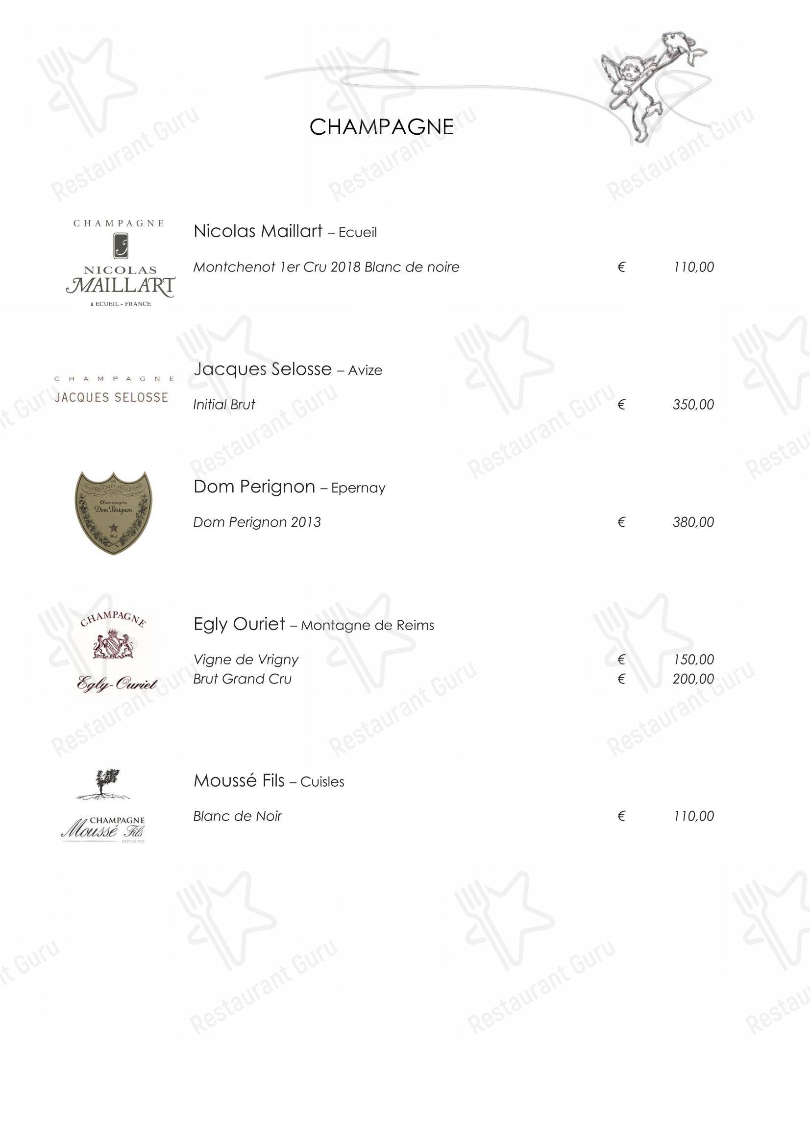 Menu di Ristorante Mare Divino - Menu bar