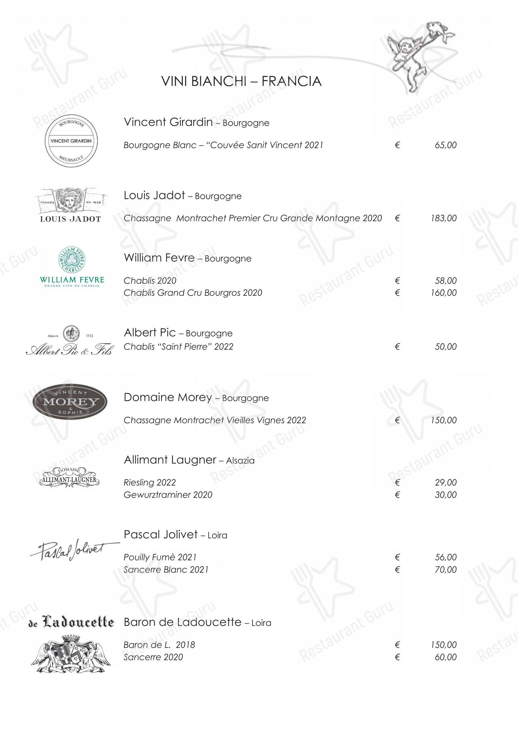 Menu bar per Ristorante Mare Divino ristorante