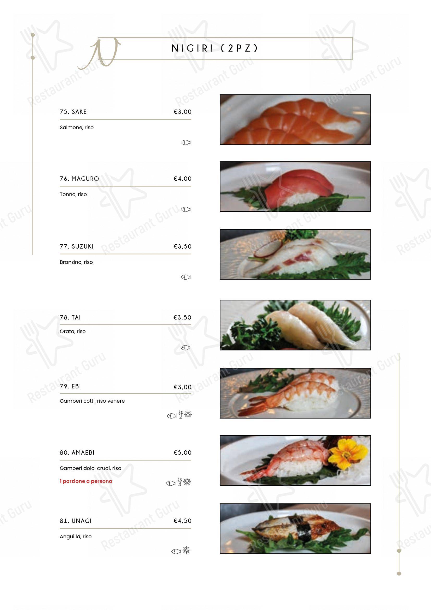 Menu per Ristorante Miyako in Bologna