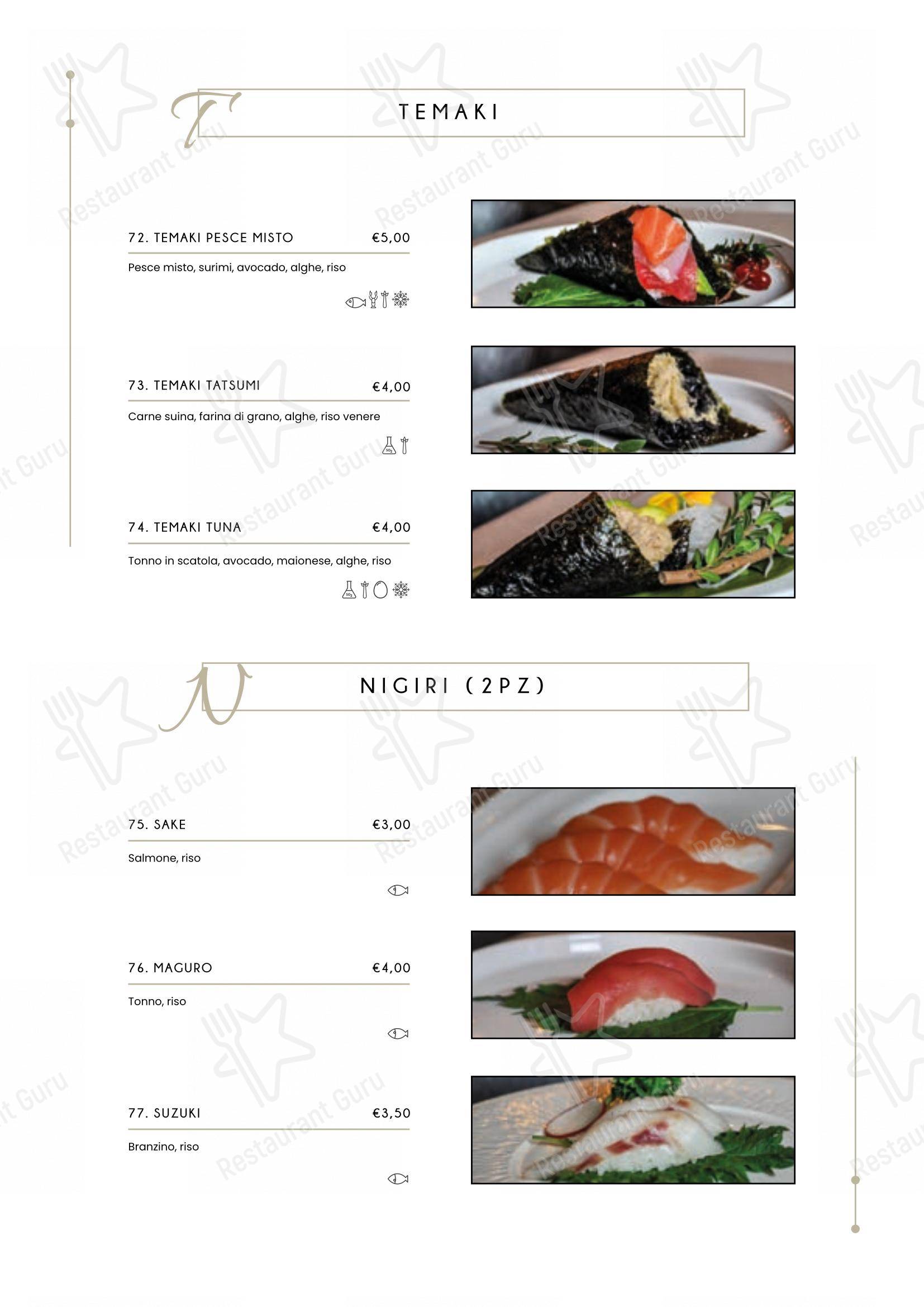 Menu di Ristorante Miyako - Menu bar