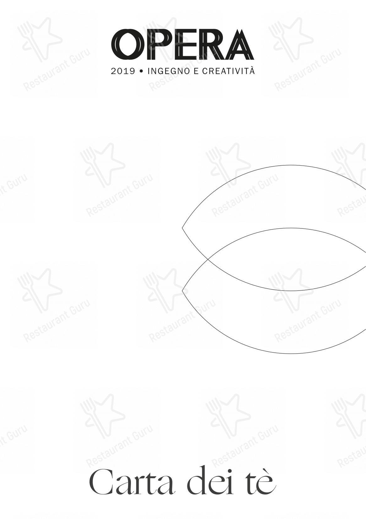 Ristorante Opera in Torino - Lunch Menu