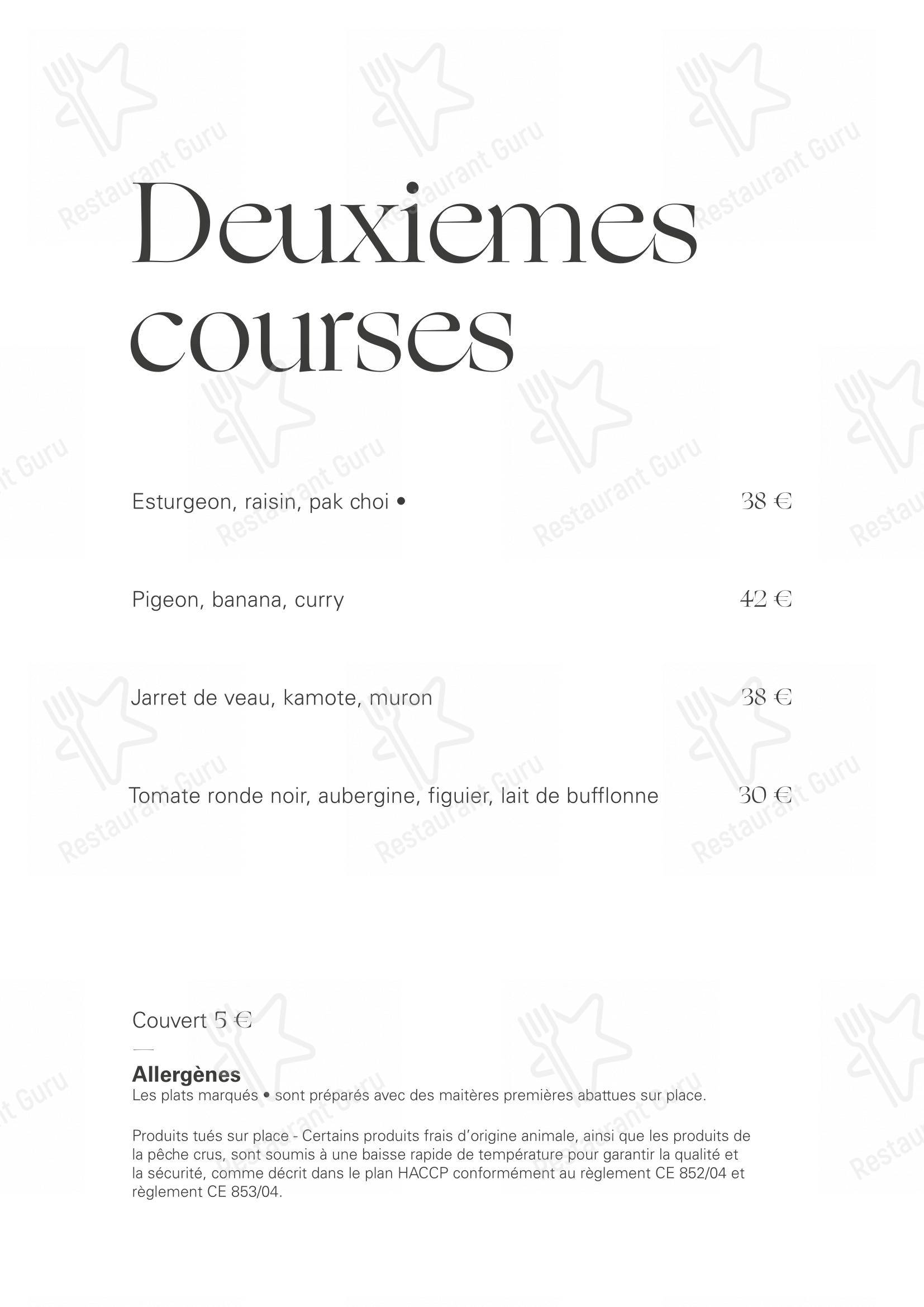 Takeaway Menu per Ristorante Opera ristorante