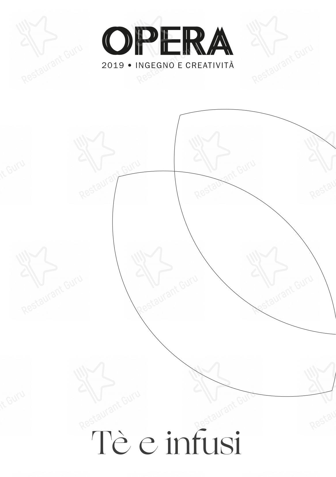 Menu di Ristorante Opera - pasti e bevande