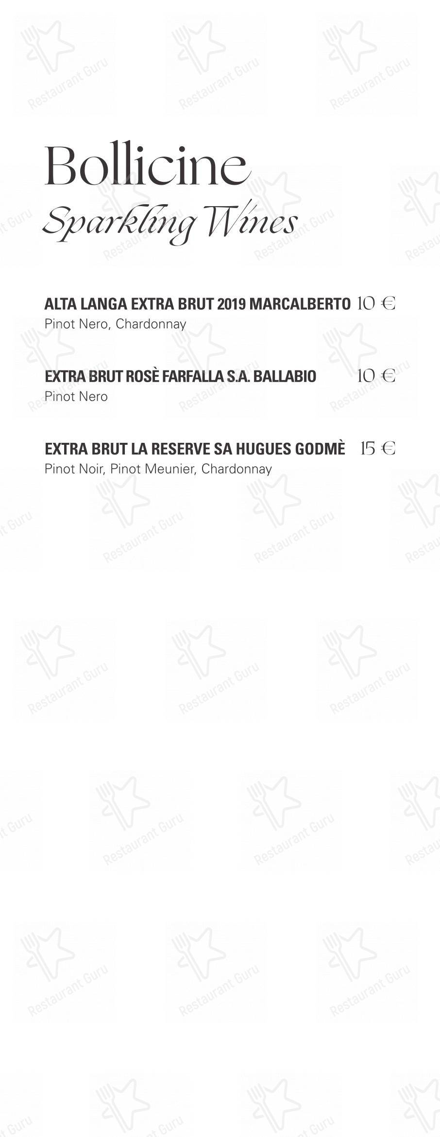 Menu di Ristorante Opera - Крафт меню