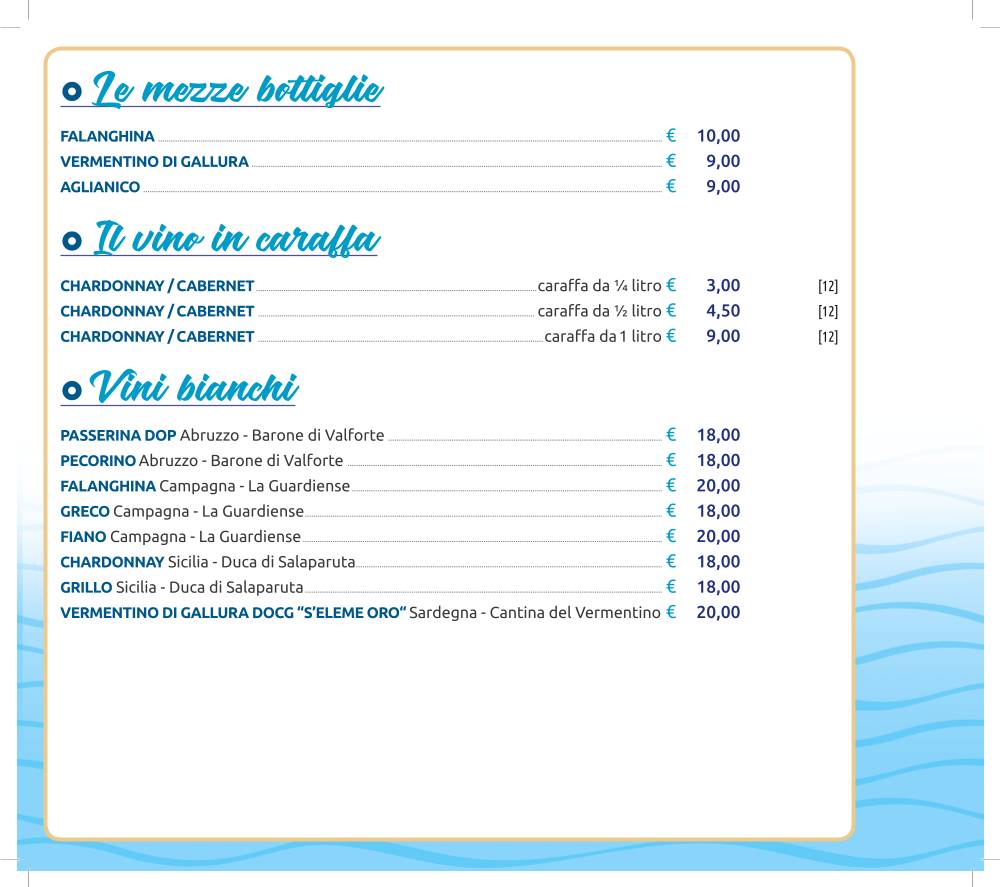 Menu di Ristorante Pizzeria Bella Napoli 