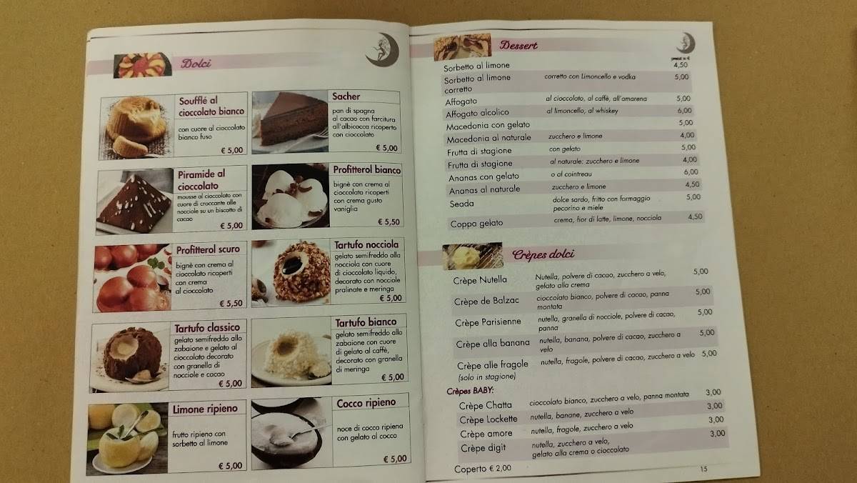 Menu di Ristorante Pizzeria Le Fate 