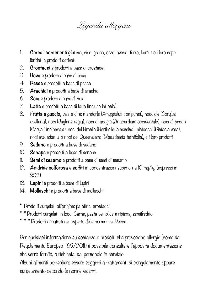 Menu di Ristorante Pizzeria Via Roma 48 